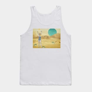 Retro Girl at Desert Tank Top